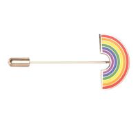 SOLUSTRE Insignia Gay Lgbt con Diseño de Puente Arcoíris, Broche de Tira Colorido con Aguja Larga para Solapa, Accesorio Orgullo para Ropa, Chaquetas y Mochilas, Pin de Pecho Lésbico