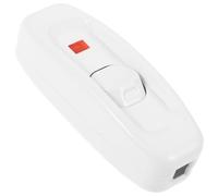 SOLUSTRE Interruptor de Luz Eléctrico Manual Vintage Gw320 Botón Luz Indicadora 10A 250v Control Único para Lámpara de Mesilla de Noche Interruptor Práctico para Lámpara de Mesa Negra