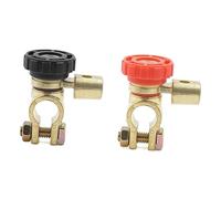 SOLUSTRE Interruptor Desconectador de Batería de Aislador de Corte para Coches Antirrobo Compatible Sin Herramientas Color Negro