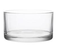 SOLUSTRE Jarrón de Cristal Transparente Redondo 15x15x8 Cm para Plantas Hidropónicas, Pecera de Vidrio Decorativa, Maceta Hidropónica Adecuado para Jardín Interior y Decoración de Hogar