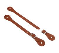 SOLUSTRE Juego de 2 Correas Ajustables de Cuero Pu para Espuelas, Diseño Portátil y Cómodo para Entrenamiento Ecuestre y Montar a Caballo