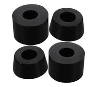 SOLUSTRE Juego de 4 Almohadillas Amortiguadoras para Patineta en Pu Negro, Mejora la Estabilidad y Durabilidad, Accesorio Esencial para Tabla de Skate