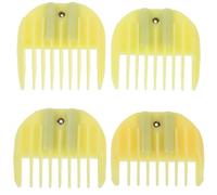 SOLUSTRE Juego de 4 Peines Guía para Cortapelos Profesional de Abs, Accesorios para Peluquería Función de Estilizado y Ajuste de Longitud, Adecuado para Corte de Cabello Color Aleatorio