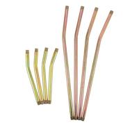 SOLUSTRE Juego de 8 Tubos de Extensión Metálicos Rígidos para Pistola de Engrase, Estructura Dura de Aleación Resistente y Anti-Fugas, Adecuado para Uso en Maquinaria y Reparaciones