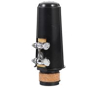 SOLUSTRE Juego de Tapa Protectora para Clarinete Accesorios Portátiles y Versátiles y Ligadura en Plástico y Bambú Negro para Instrumentos de Viento