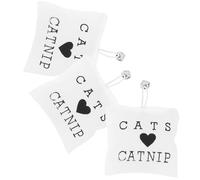SOLUSTRE Juguetes para Gatos Hierba Gatera, 3 Piezas, Material Saludable de Poliéster y Algodón PP, Costura Fuerte, Tamaño 10x7cm, Adecuado para Gatitos Pequeños Estilo Varios Estilos