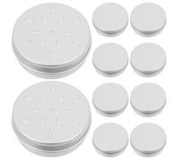 SOLUSTRE Kit de 10 Cajas de Entrenamiento Olfativo para Perros 6825 Rosca y Orificios en Forma de Pétalo, Estuche de Aluminio Resistente para Adiestramiento de Nariz en Perros de Trabajo