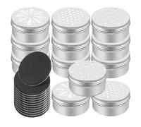 SOLUSTRE Kit de 12 Latas Metálicas de Aluminio para Entrenamiento de Olfato en Perros con 12 Puntos Magnéticos y Tapas, Accesorio Eficaz para Adiestramiento Fácil y Aplicación Amplia