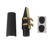 SOLUSTRE Kit de Boquilla para Saxofón Tenor 5 Piezas Negro Lengüeta, Abrazadera y Parche, Accesorios para Instrumentos Musicales, Mejora Entonación y Sonido para Músicos Color Aleatorio