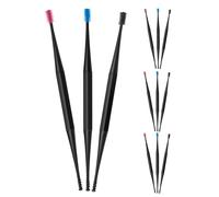 SOLUSTRE Kit de Limpieza de Oídos de Silicona 12 Piezas, Cucharas Flexibles y Cepillo, Fácil de Lavar y Seguro para Uso en Casa y Oficina