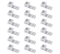 SOLUSTRE Kit de Reparación y Reemplazar Hebillas para Sofá de Clips de Resorte de 18 Piezas, Accesorios de Hierro y Plástico para Fijar Resortes en Muebles Muelles