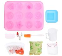 SOLUSTRE Kit para Hacer Jabón Artesanal Suministros DIY Materiales y Herramientas Variadas de Bricolaje Adecuado para Manualidades y Elaboración Casera Color y Estilo Varios Estilos