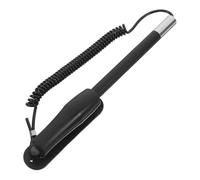 SOLUSTRE Lápiz Táctil Retráctil para Pantallas, Bolígrafo Capacitivo con Soporte Práctico, Compatible con Móviles y Tabletas, Color Negro, Tamaño Ajustable, Diseño Multifunción