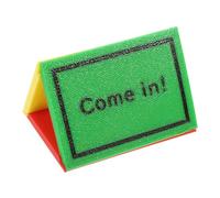 SOLUSTRE Letrero de Mesa Triangular Desmontable Señal de Aviso para Reuniones y Oficinas, Accesorio de Escritorio en Colores Rojo y Verde, Indicador de Estado Fácil de Montar