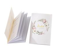 SOLUSTRE Libros de Votos para Boda 2 Piezas, Cuadernos para Novios Papel de Calidad, Tamaño Estándar, Adecuado para Ceremonia y Obsequio de Bodas para Él Ella