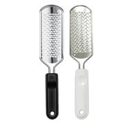 SOLUSTRE Limas Callos de Acero Cara para Doble Pies Inoxidable para Eliminar Durezas y Herramienta Profesional Multifuncional para Cuidado de Pies 2 Piezas de Pedicura