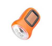 SOLUSTRE Linterna Recargable Manivela y Energía Solar 3 Piezas, Batería 3.6v/40Mah, Material ABS Duradero, para Camping, Senderismo y Emergencias Color Aleatorio