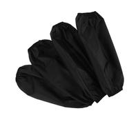 SOLUSTRE Mangas Impermeables para Brazos de Pvc Negras, Fáciles de Limpiar, Resistentes al Aceite, 2 Pares, para Cocina, Trabajo y Uso Diario en Construcción y Hogar