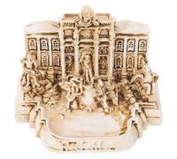 SOLUSTRE Maqueta Decorativa Fontana de Trevi de Resina, Modelo de Iglesia Romana en Miniatura, Adorno para Escritorio y Decoración del Hogar, Recuerdo Turístico de Italia, Pieza Única