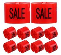 SOLUSTRE Marcadores Rojo para Perchas de Ropa Codificación por Colores Plástico Práctico 100 Unidades para Organización en Armarios y de