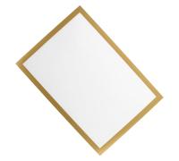 SOLUSTRE Marco Magnético para Collage con Fondo Autoadhesivo para Decoración de Pared Oficina o Refrigerador Fácil Cambio de Fotos Estilo Artístico Dorado