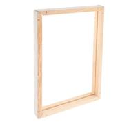 SOLUSTRE Marcos de Lienzo Bastidor de Lienzo de Pintura DIY de Madera y Acero Inoxidable, Caqui, Ligero, Fácil de Guardar, para Dormitorio y Pintura DIY