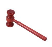 SOLUSTRE Martillo de Madera para Juez y Subasta, Mini Mazo Ligero, Tamaño Pequeño, Accesorio para Niños, Juego de Disfraces y rol en Fiestas, Juguete Didáctico de Subasta