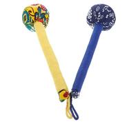 SOLUSTRE Martillo de Masaje Manual de 31 Cm Artemisa, 2 Piezas en Colores Amarillo y Azul, Masajeador de Percusión para Espalda, Cuello y Cintura, Herramienta de Moxibustión Portátil