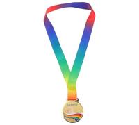 SOLUSTRE Medalla de Metal Dorada con Aleación de Zinc y Cordón Colgante para Natación Infantil Adecuado para Competiciones y Eventos Escolares de Natación