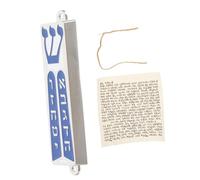 SOLUSTRE Mezuzá Palabras Sagradas 94x20mm, Aleación De Zinc, Tradicional y Decorativa, para Puerta Principal y Espacio Sagrado, Adorno Judío Pergamino,