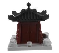SOLUSTRE Miniatura Pagoda de Japonés para Jardín Zen y Acuario Estatua de Pabellón para Decoración Interior y Exterior Accesorio Versátil para Bonsáis y Micro