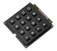SOLUSTRE Módulo de Teclado de 16 Teclas, Matriz Industrial, Plástico Negro