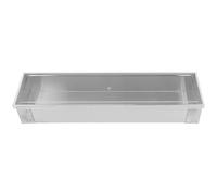 SOLUSTRE Molde de acero inoxidable para tartas: molde rectangular con tapa para mousse, lasaña, tiramisú, herramienta de repostería casera.