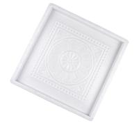 SOLUSTRE Molde para Ladrillos de Cemento Vintage 40x40x3,5 Cm, Plantilla de Plástico Pp para Pavimentación de Bricolaje, Molde Práctico para Adoquines Manuales en Patios y Jardines