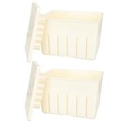 SOLUSTRE Moldes de Plástico para Hacer Tofu Casero, Juego de 2 Unidades Tamaño 140x105x95 Mm, Herramientas Prácticas para Moldear Tofu en Cocina, Reutilizables y Fáciles de Usar para