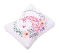 SOLUSTRE Monedero Pequeño de Unicornio de Color Claro con Cremallera, Bolso Decorativo para Mujer y Niña, Portamonedas Ligero para Viajes y Uso Diario