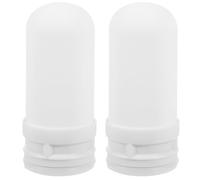 SOLUSTRE Núcleo de filtro de agua doméstico 2 piezas para grifo de cocina, cartucho lavable de diatomita y carbón activado, blanco, para purificador de agua