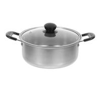 SOLUSTRE Olla de Acero Inoxidable Multifunción para Cocina Doméstica, Olla de Sopa Diseño de Doble Asa y Acabado Fino para Cocinar Fideos y Caldo Varios estilos