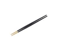 SOLUSTRE Palillos en Negro de Estilo Japonés de Acero Inoxidable Puntas Puntiagudas Antideslizantes , Reutilizables para Uso Cotidiano y Vajilla Casera
