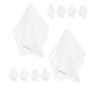 SOLUSTRE Paño de Limpieza Paño de Fibra Blanco 10 Piezas Antiarañazos para Discos de Vinilo y CD para Superficies Delicadas y Pantallas LCD, para Aficionados Música