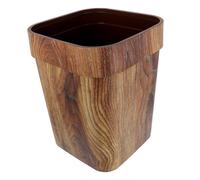 SOLUSTRE Papelera de Oficina de Madera Imitación con Gran Capacidad y Anillo de Sujeción para Hogar y Oficina