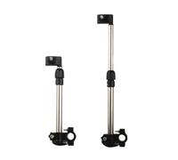 SOLUSTRE Paragüero Telescópico Soporte para Paraguas Ajustable Abrazadera para Paraguas de Exterior para Bicicleta Cochecito Eléctrico Soporte para Fijación