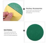 SOLUSTRE Parches Adhesivos para Empujadores de Hockey de Aire 10 Unidades Tamaño Mediano Fibra de Poliéster Duradera Accesorios para Mesa de Hockey de Aire Recambios para Juego