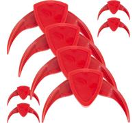 SOLUSTRE Pelador Manual de Semillas de Melón 8 Piezas, Herramienta Compacta y Portátil para Abrir Nueces, Pelador Confiable para Uso Doméstico y Viaje, Color Rojo