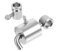 SOLUSTRE Peso de Asador de Acero Inoxidable Ajustable para Parrilla | Tope de Varilla, Acabado Plata, Componente para Movimiento Estable y Equilibrado en Equipos Eléctricos