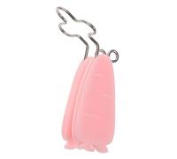 SOLUSTRE Pinza Nasal Levantador de Nariz de Silicona y Metal, Diseño Ajustable, Color Rosa, para Chicas y Mujeres, Herramienta de Belleza Nariz