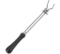 SOLUSTRE Pinza para Crisol de Acero al Carbono Negra, Tenazas para Fundición de Metales, Agarre Seguro para Horno de Fusión y Manejo de Materiales Calientes