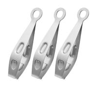 SOLUSTRE Pinzas de Acero Inoxidable para Pelo de Pollo y Espinas de Pescado, Juego de 3 Unidades, Pinzas Planas de Precisión para Cocina y Eliminación de Espinas, Utensilios para Hogar