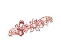 SOLUSTRE Pinzas de Cabello con Brillantes Estilo Lazo Broche Elegante para Mujer Accesorios Creativos para Fiesta y Banquete Clip Duradero y Llamativo para Niñas y Mujeres