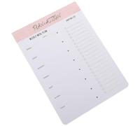 SOLUSTRE Planificador Semanal de Dieta Cuaderno Multifunción de Papel para Adolescentes, Cuaderno Desprendible para Oficina y Uso Doméstico, Escritura Suave